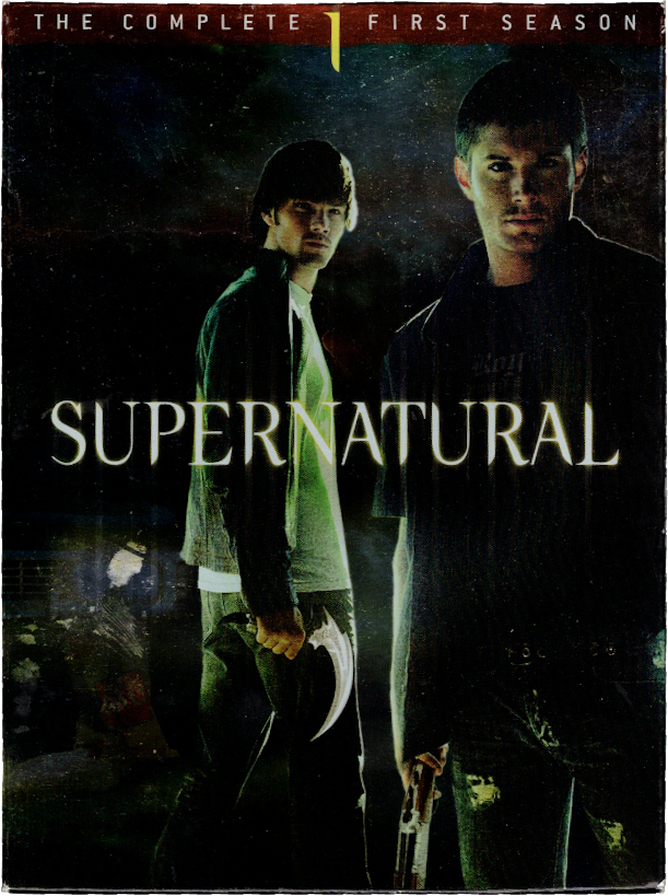 The DVD cover for the first season of Supernatural