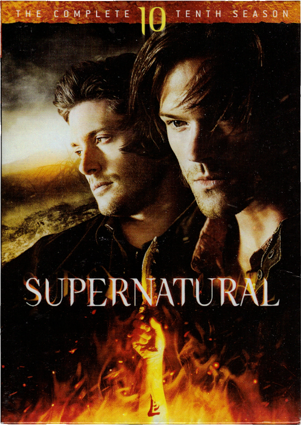 The DVD cover for the tenth season of Supernatural