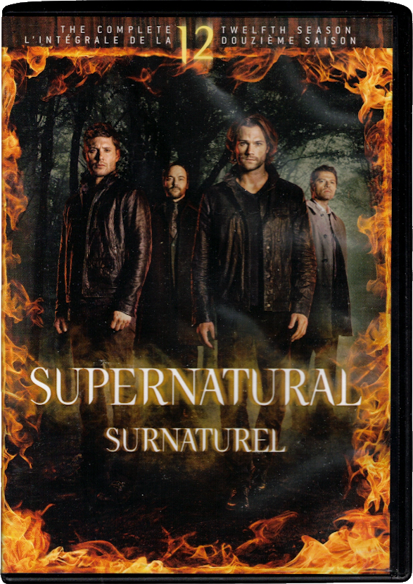 The DVD cover for the twelth season of Supernatural
